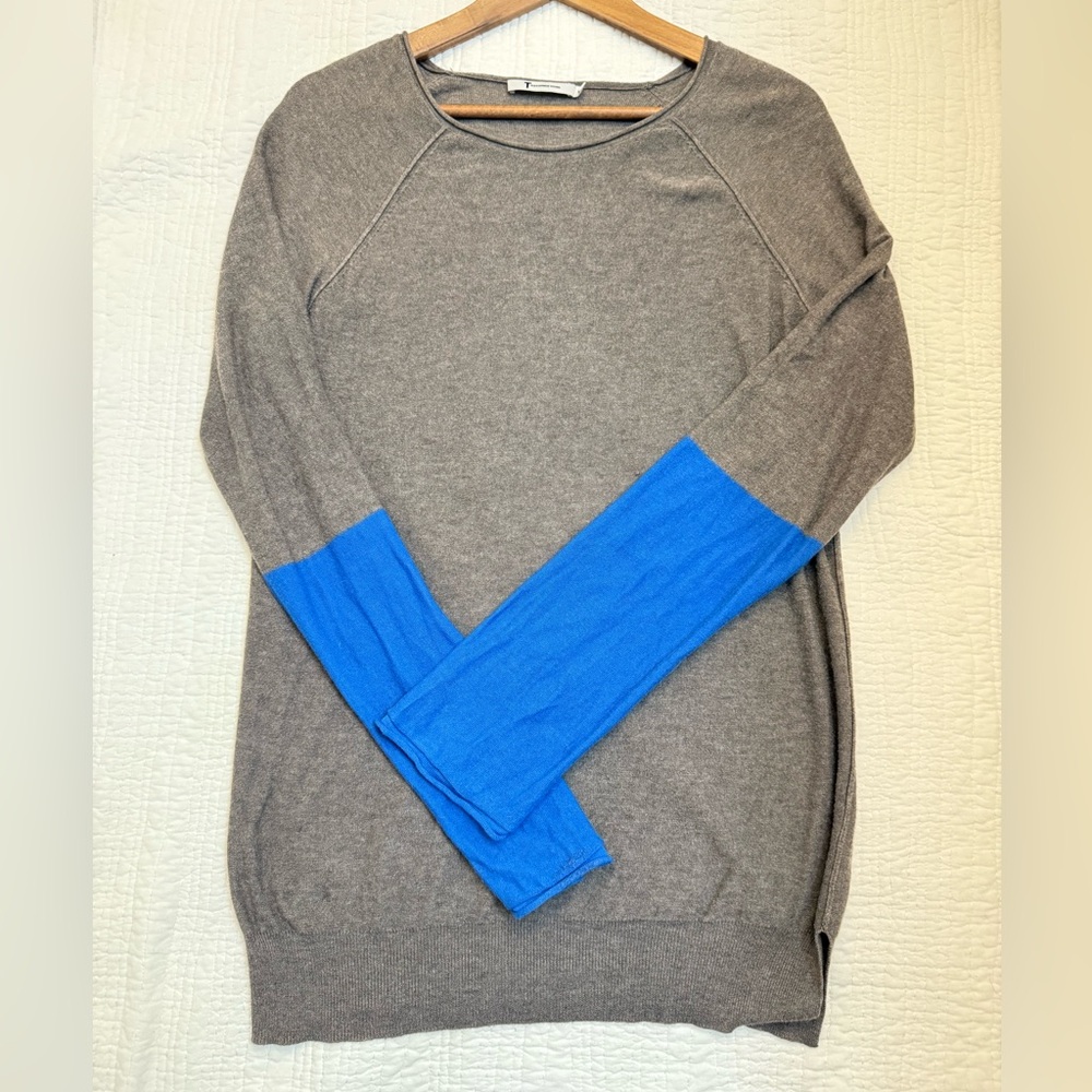Alexander Wang Gray SILK Knit Top